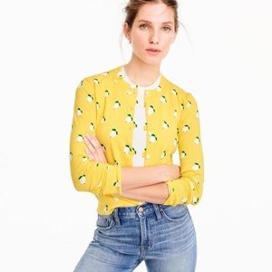 J. Crew Jackie Shell in White Lemon Print